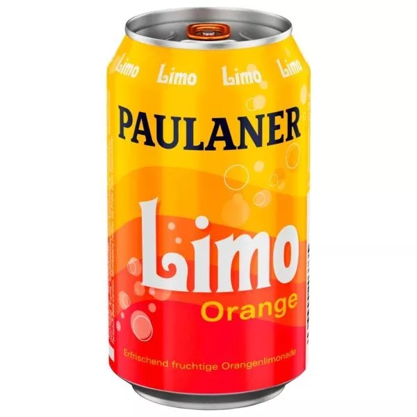 24 Dosen a 0,33L Paulaner Limo Orange  inc EINWEG-Pfand