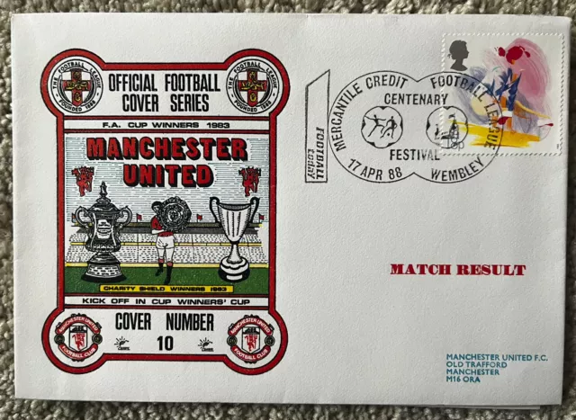 Manchester United Centenary Festival 17th April 1988 Dawn First Day Cover