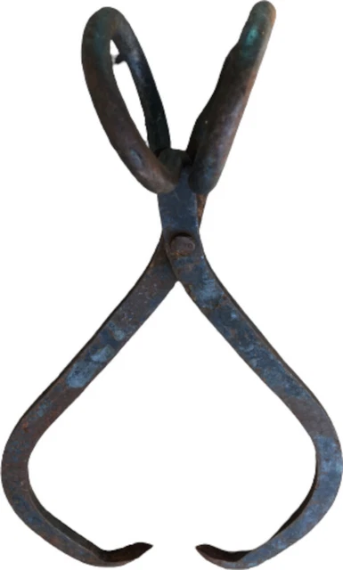 Ice Block Tongs Primitive Farmhouse Antique Vintage Rustic Paper Towel Holder