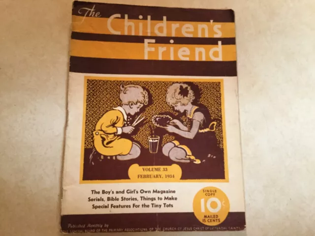 THE CHILDREN'S FRIEND Magazine, 1946 & 1947 Vintage LDS, Mormon - Great to Frame 2