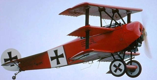 Fokker DR.1 Redfern Triplane USA  Airplane Mahogany Kiln Wood Model Large New