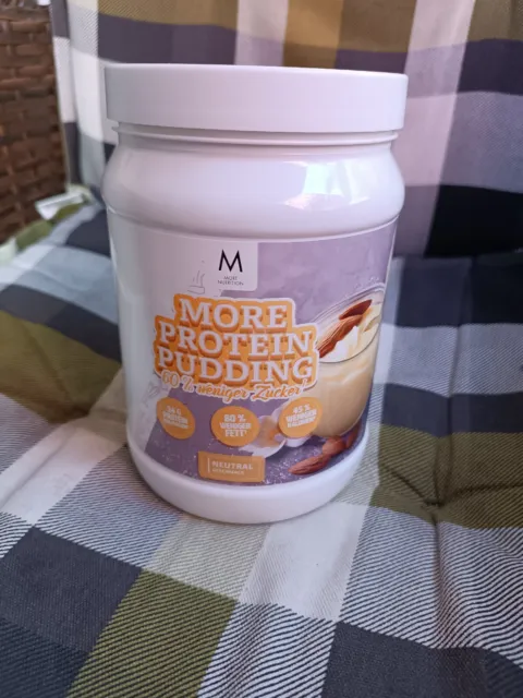 MORE PROTEIN PUDDING-More Nutrition 360gr Dose  60 % weniger Zucker MHD 30.04.25