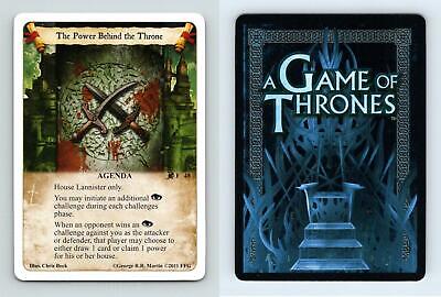 The Power Behind The Throne #F 48 A Game Of Thrones Lions Of The Rock LCG Card