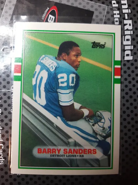 1989 Topps Traded Football #83T Barry Sanders Detroit Lions Rookie RC HOF