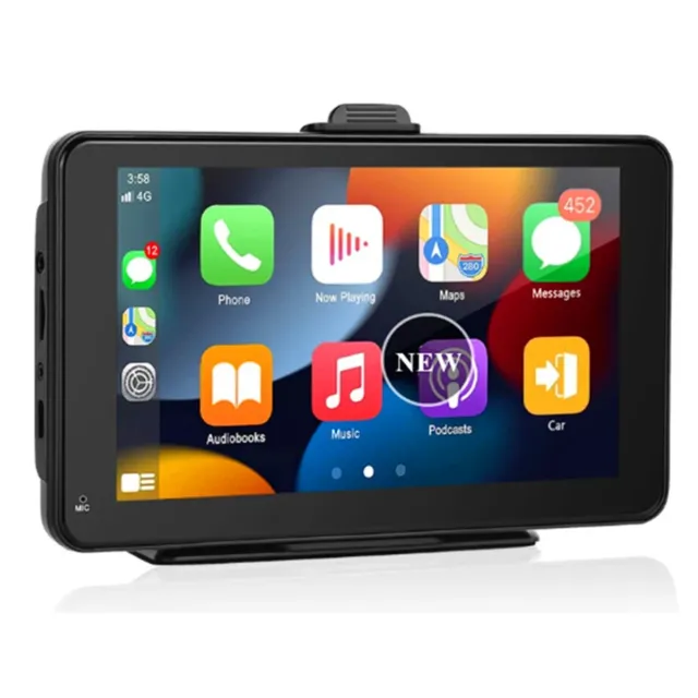 Multimedia Player Car Radio Video 7in Touch Screen Wireless Android Bluetooth