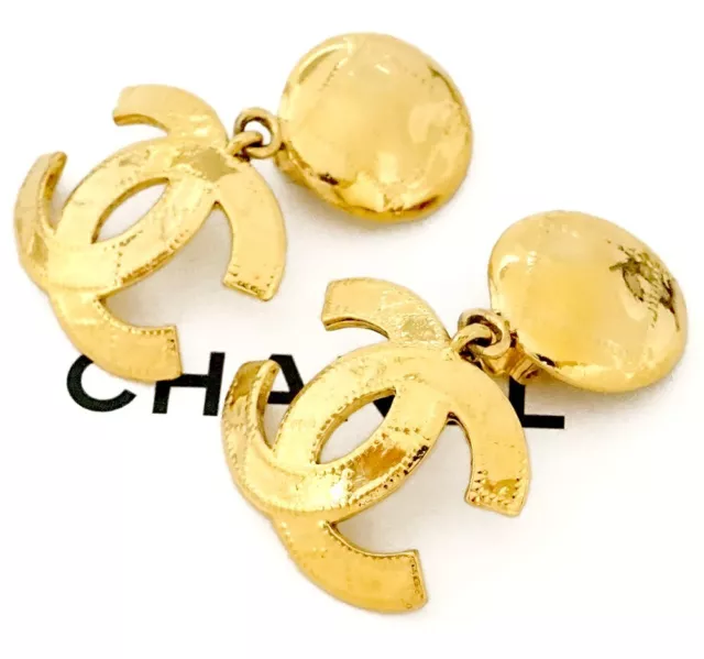 Chanel Large Cc Earrings FOR SALE! - PicClick