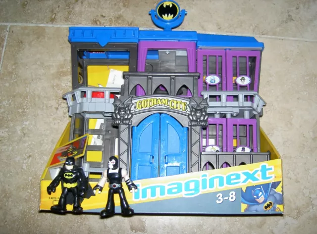 Imaginext DC Super Hero Friends Comics BATMAN Gotham City Jail Fisher Price USED