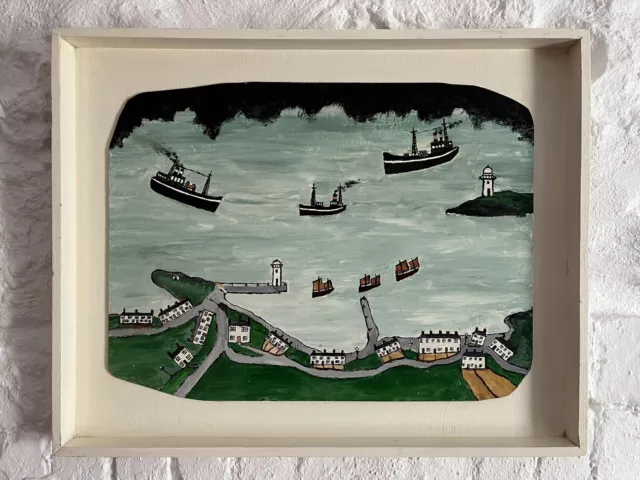 St.Ives  Cornwall Original Painting - Art - Framed Oil On Board - St.Ives Art