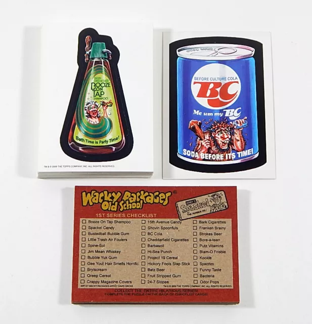 2010 Topps Wacky Packages Old School Series 1 Set (33) + Puzzle Set & Promo