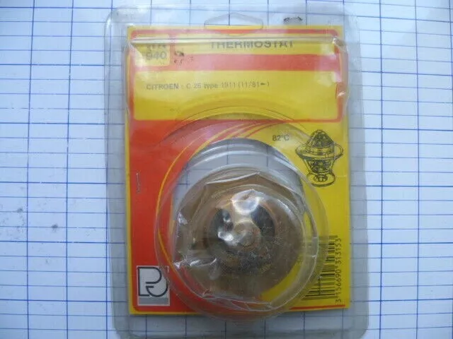 CITROËN C 25 type 1911 Thermostat PJ  Neuf  82° avec joint modèles après 11/1981