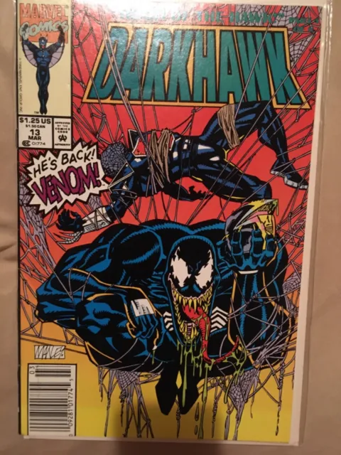 Darkhawk #13 (March 1992) Venom Marvel Comics
