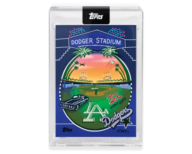 2020 Topps X Efdot Iconic Stadium Series Card 5 Dodger Stadium - PR 1415 dodgers