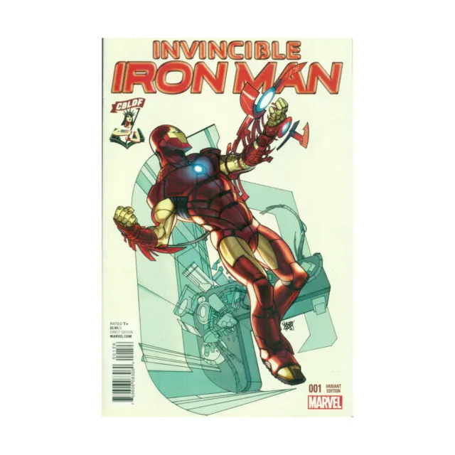 Marvel Com Invincible Iron   Invincible Iron Man 2nd Series #1 (CBLDF Vari NM-
