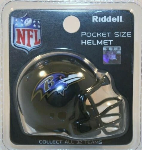 Baltimore Ravens Nfl Riddell Revolution Mini Pocket Pro Helmet Rare