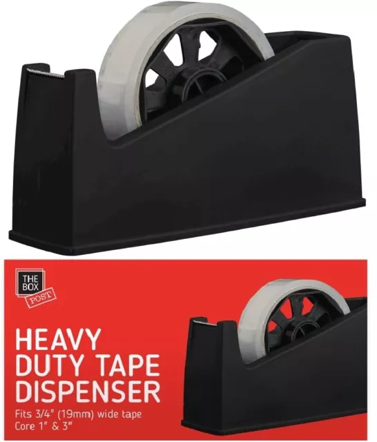 Heavy Duty Tape Dispenser Desktop Office Sellotape Sticky Cellotape Pack Holder