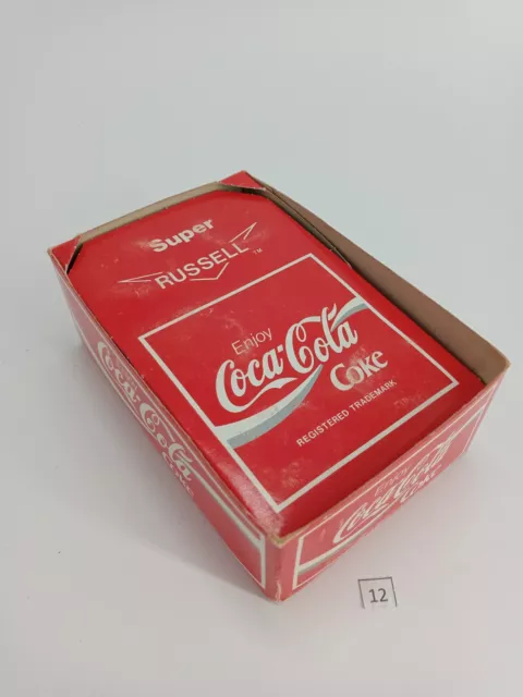 🔴  Rare Genuine 80's USA version Coca Cola Russell SUPER Yoyo Spinners Box (12)