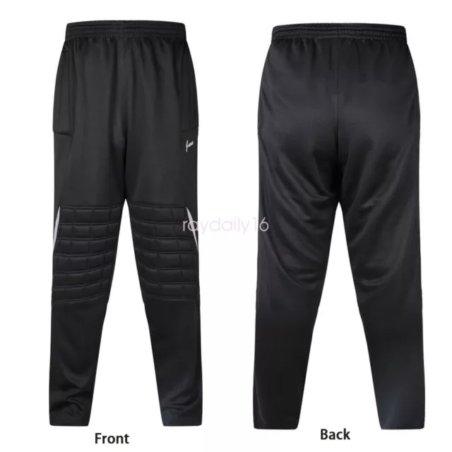 Men's Professional Football Soccer Goalkeeper Trousers Pants Protective Pad Long