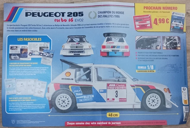 NIKKO PEUGEOT 205 TURBO 16 Radio Commande 24040 échelle 1/16 Vintage Année 85 EUR 5,00 - FR