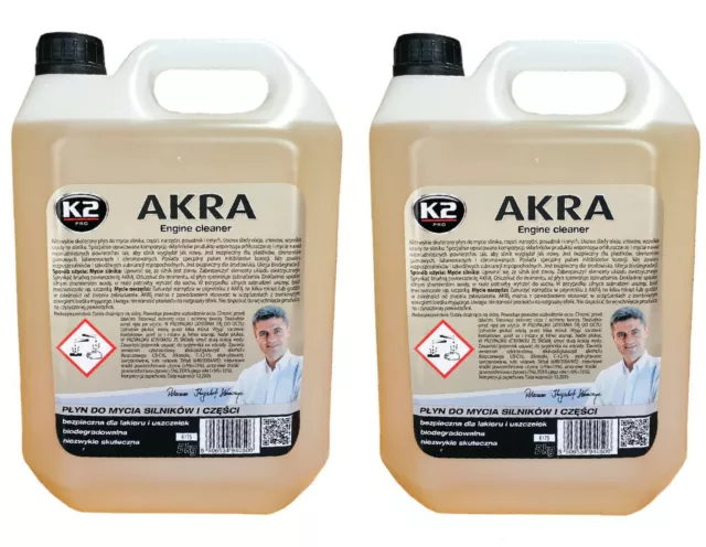 (3,20€/L)2x 5L K2 AKRA Motorreiniger Werkstatt- Böden- Reiniger Motorwäsche