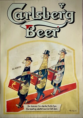 CARLSBERG BEER Poster riproduzione pubblicitaria fotografica 