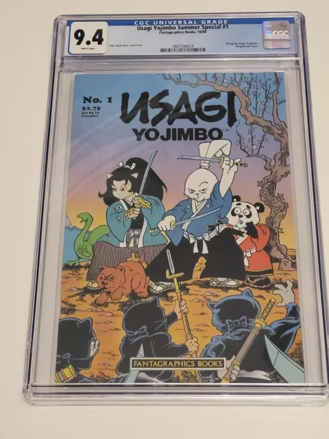 Usagi Yojimbo Summer Special #1 Stan Sakai Fatagraphics 1986 CGC 9.4 OWN TITLE