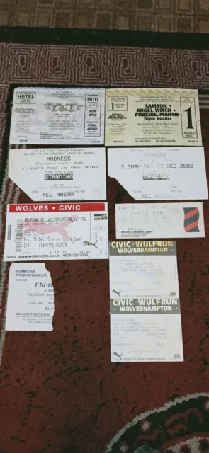 Concert Tickets, Madness,Y&T, NWOBHM etc