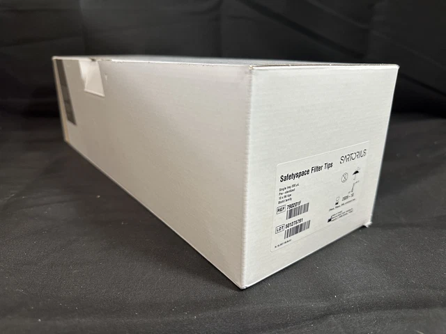 SARTORIUS 200μL Sterile Biohit Safetyspace Filter Pipette Tips 790201F (960/Box)