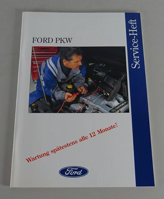 Libretto/Libretto Manutenzione Vuoto Ford Fiesta, Escort, Mondeo, Probe, Scorpio