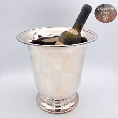 Salvaspazio Argento Porta Cestello in Ferro Relaxdays Supporto da Tavolo Porta Secchiello per Vino Diametro 18 cm 