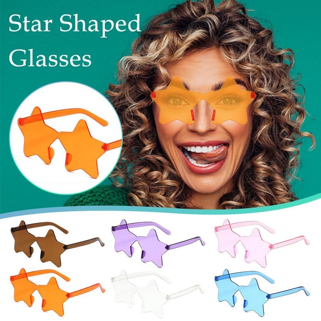 Rimless Sunglasses Star Shape Party Eyewear Eyeglasses NICE Sun Glasses T0L7