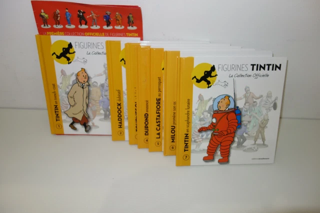 Lot De 10 Livres Tintin Avec Figurines Et Passeports | Collection Officielle