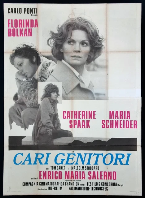 CARI GENITORI POSTER manifesto Bolkan Spaak Maria Schneider Enrico
