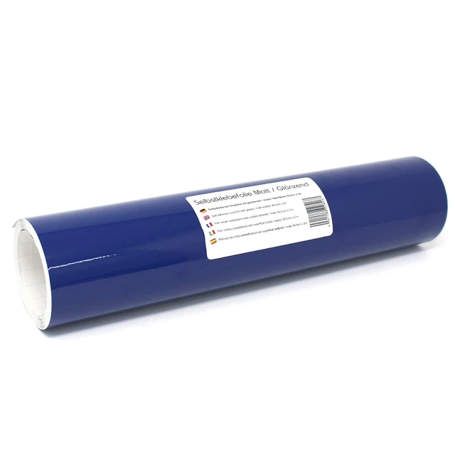 Pellicola Autoadesiva per Plotter, 31 Cm X 3 M, 105 Colori Opachi/Lucidi, Pellic