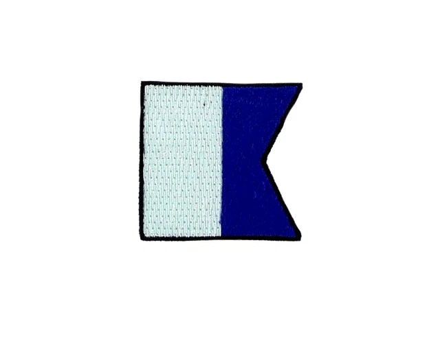 Patch ecusson drapeau code maritime O OSCAR - Beaux-Arts et