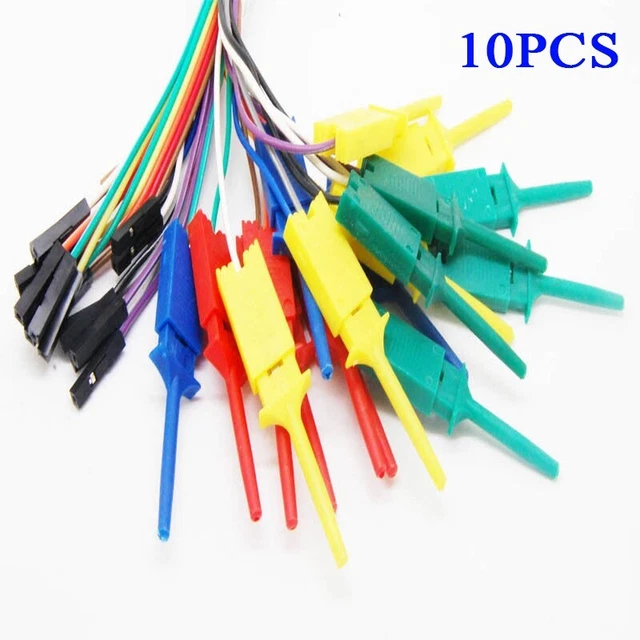 CROCHET DE TEST clips/pour analyseur logique prise Dupont câble Arduino ...