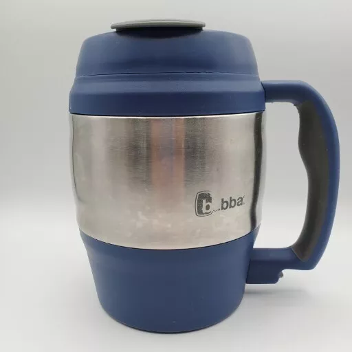 Bubba Keg Insulated Travel Mug 52oz Blue Stainless Flip Top Thermos Hot & Cold