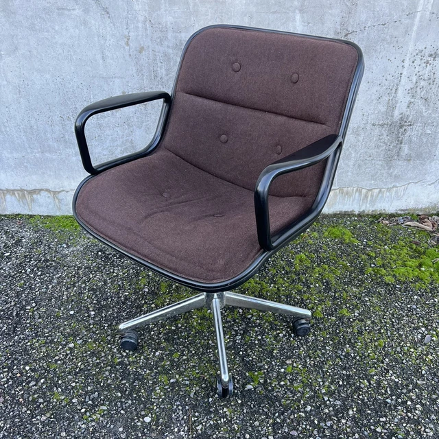 FAUTEUIL EXECUTIVE CHAIR Design Charles Pollock pour Knoll Ans 60