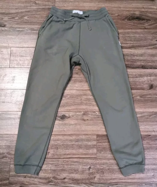 Reigning Champ Sweatpants Mens Washed Slate Green Tapered Drawstring - S Read!