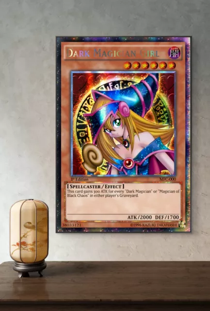 Dark Magician Girl Yu-Gi-Oh Card Art Canvas Poster Wall Art Home Decor