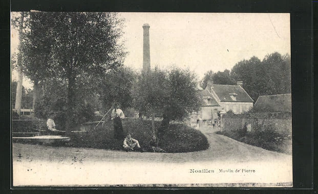 CPA Noailles, Moulin de Pierre 1924