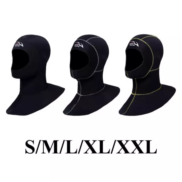 Thermal Diving Wetsuit Hood Hat Sailing Water Sports Head Protection Black