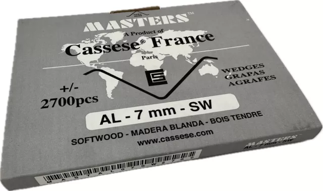 Cassese Masters XS Agrafes AL 10mm Bois Tendre Boite De 2700