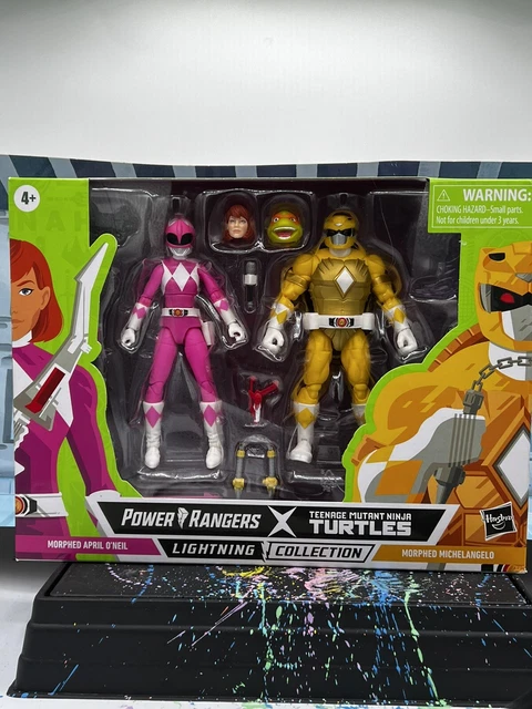 April O'Neil & Michaelangelo Power Rangers Lightning Collection X TMNT Morphed