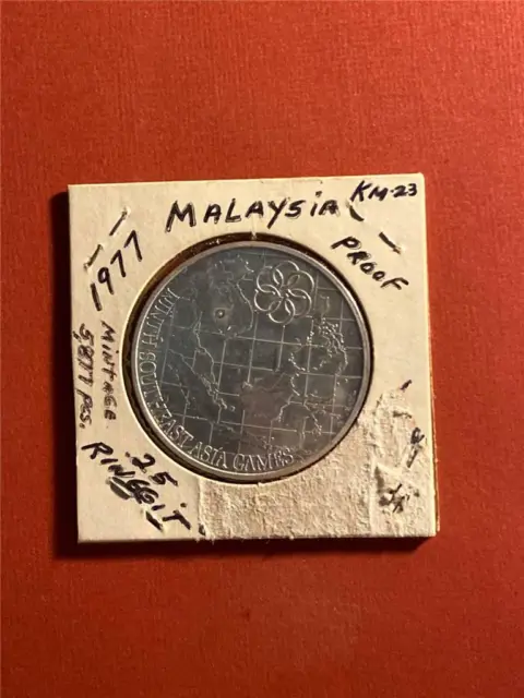 1977 Malaysia 25 Ringgit 9th Southeast Asian Games