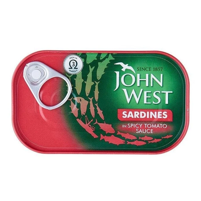 (120G) Sardine disossate John West in salsa di pomodoro piccante