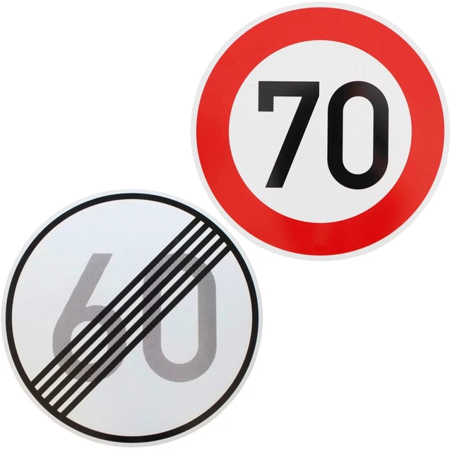 10 Partybecher Mit Verkehrszeichen-Motiv - Perfekt Für Den 60. Geburtstag