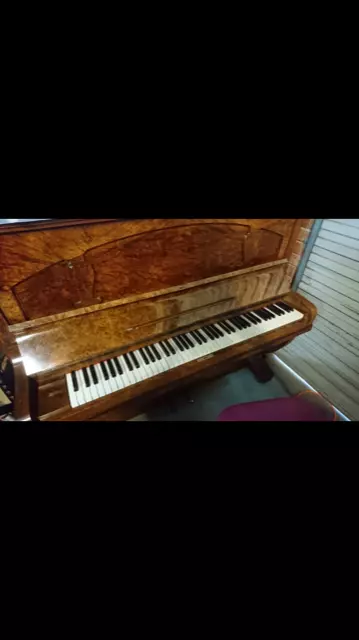 Piano Ronisch upright professional burr walnut