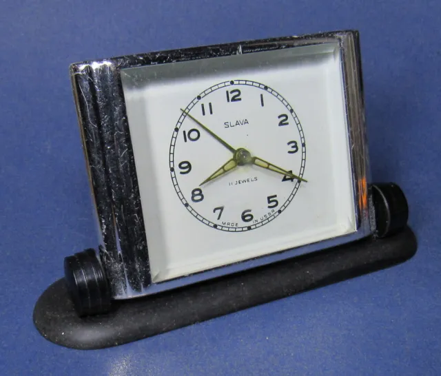 Soviet Vintage Slava Alarm Clock USSR 1960~Perfect Condition #10324