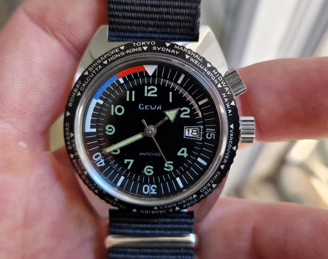 Montre De Plongée Mécanique MOD Vintage - Occasion - Fonctionne