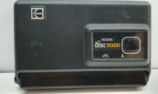 Retro Kodak Disc 6000 black pocket camera collectors piece made USA